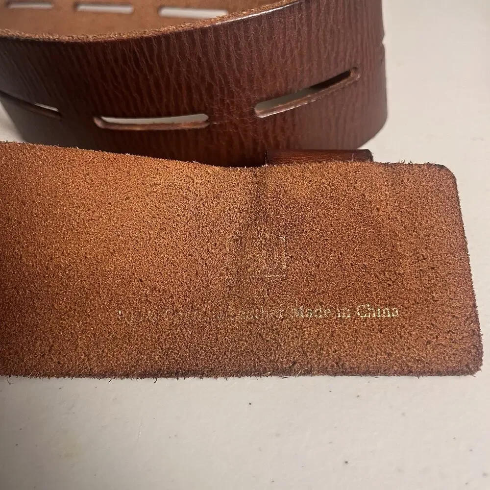 CAbi Here or There Leather Belt Brown 2